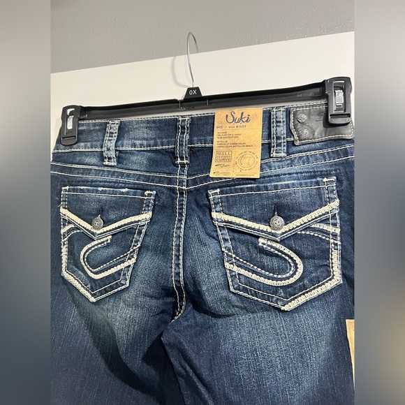 NEW NWT suki mid slim boot silver Jeans 30/33 30x33 - Picture 3 of 13